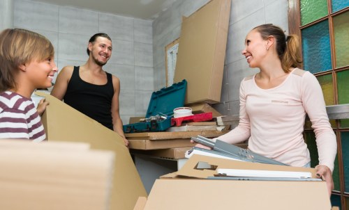 Local house removals team planning a move in Bow