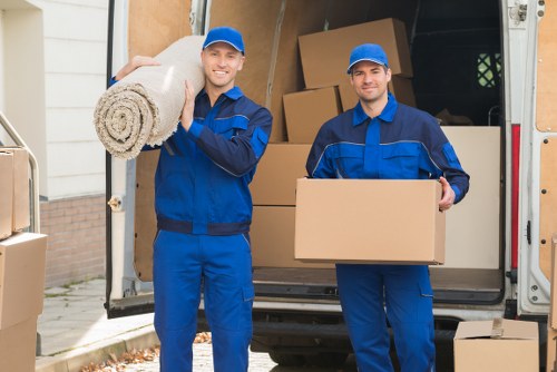 Local removal vehicle ready for residential and commercial transport