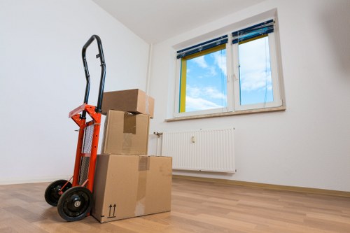 Unpacking support for a flat or house in East London