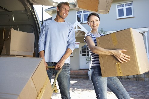Moving truck access considerations in Bow near apartments and shared entrances